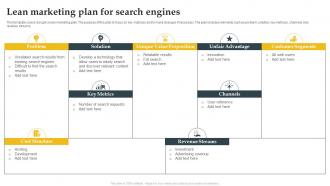 Lean Marketing Plan For Search Engines