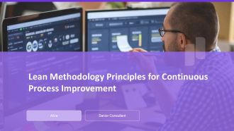 Lean Methodology Principles For Continuous Process Improvement PPT Structure AT