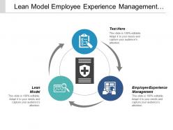 Lean model employee experience management human resources business management cpb