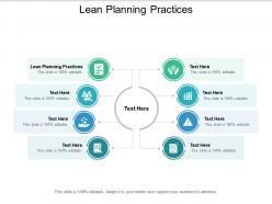 Lean planning practices ppt powerpoint presentation inspiration icons cpb