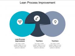 Lean process improvement ppt powerpoint presentation ideas graphics template cpb