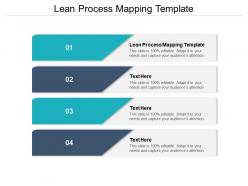 Lean process mapping template ppt powerpoint presentation professional ideas cpb