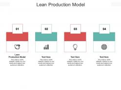 Lean production model ppt powerpoint presentation professional guidelines cpb
