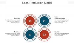 Lean production model ppt powerpoint presentation summary show cpb