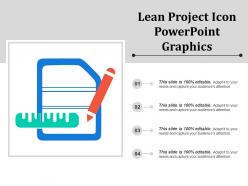 Lean project icon powerpoint graphics