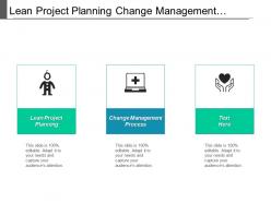 Lean project planning change management process rational comprehensive model cpb