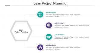 Lean Project Planning Ppt Powerpoint Presentation Portfolio Diagrams Cpb