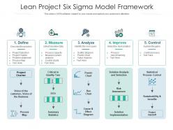 Lean project six sigma model framework