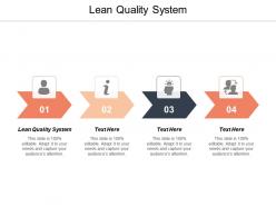 Lean quality system ppt powerpoint presentation gallery clipart images cpb