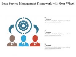 Lean Service Management Framework With Gear Wheel