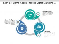 Lean six sigma kaizen process digital marketing benchmarking cpb