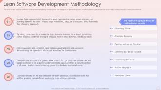 Lean Software Development Methodology Agile Development Planning