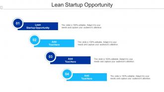 Lean Startup Opportunity Ppt Powerpoint Presentation Icon Brochure Cpb