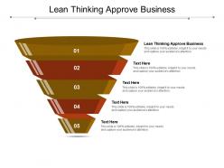 Lean thinking approve business ppt powerpoint presentation infographic template pictures cpb