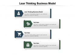 Lean thinking business model ppt powerpoint presentation infographic template slides cpb