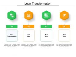 Lean transformation ppt powerpoint presentation pictures graphic images cpb