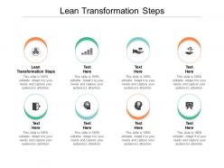 Lean transformation steps ppt powerpoint presentation icon layouts cpb