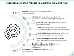 Lean Transformation Strategy Organization Success Framework Performance
