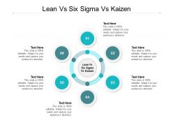 Lean vs six sigma vs kaizen ppt powerpoint presentation ideas portfolio cpb