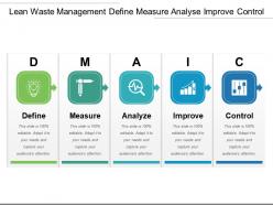 Lean waste management define measure analyse improve control