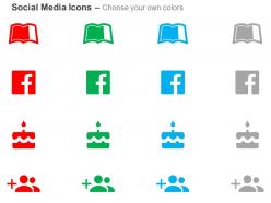 Leanpub facebook add user ppt icons graphics