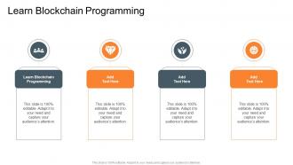 Learn Blockchain Programming In Powerpoint And Google Slides Cpb