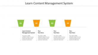 Learn content management system ppt powerpoint presentation infographic cpb