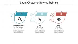 Learn customer service training ppt powerpoint presentation model tips cpb