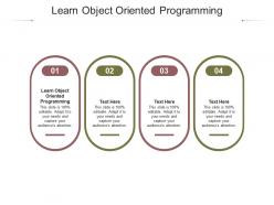 Learn object oriented programming ppt powerpoint presentation infographic template topics cpb