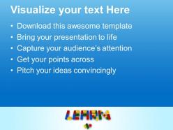 Learn word with lego blocks powerpoint templates ppt themes and graphics 0313