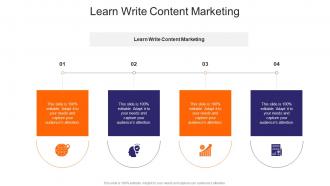 Learn Write Content Marketing In Powerpoint And Google Slides Cpb