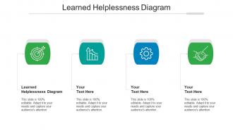 Learned helplessness diagram ppt powerpoint presentation diagram images cpb