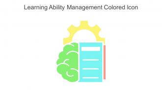 Learning Ability Management Colored Icon In Powerpoint Pptx Png And Editable Eps Format