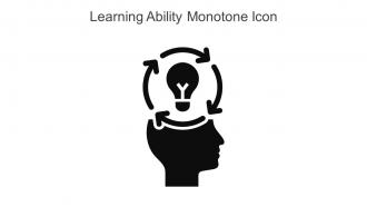 Learning Ability Monotone Icon In Powerpoint Pptx Png And Editable Eps Format