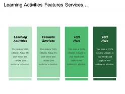 Learning Activities Features Services Offered Banner Ads