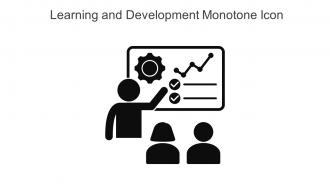 Learning And Development Monotone Icon In Powerpoint Pptx Png And Editable Eps Format