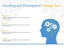 Learning and development strategy icon