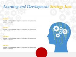 Learning and development strategy icon