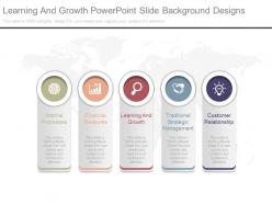 Learning and growth powerpoint slide background designs