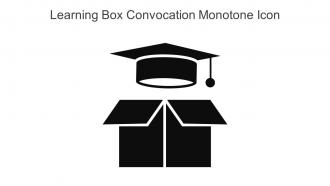 Learning Box Convocation Monotone Icon In Powerpoint Pptx Png And Editable Eps Format