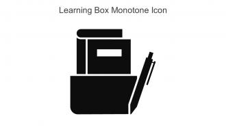 Learning Box Monotone Icon In Powerpoint Pptx Png And Editable Eps Format