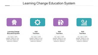 Learning Change Education System Ppt Powerpoint Presentation Outline Portrait Cpb
