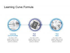 Learning curve formula ppt powerpoint presentation ideas mockup cpb