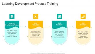 Learning Development Process Training In Powerpoint And Google Slides Cpb