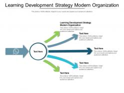 Learning development strategy modern organization ppt powerpoint presentation pictures cpb