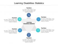 Learning disabilities statistics ppt powerpoint presentation model graphics download cpb