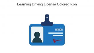 Learning Driving License Colored Icon In Powerpoint Pptx Png And Editable Eps Format