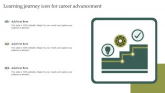 Learning Journey Icon For Career Advancement