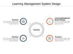 Learning management system design ppt powerpoint layouts cpb