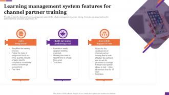 Learning Management System Features For Channel Partner Training